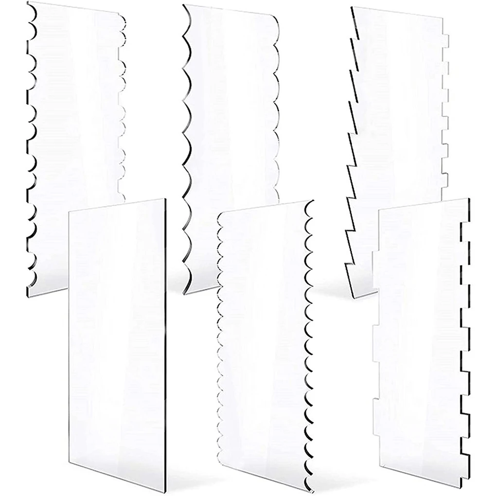 Cake Decorating Comb For Flawless Frosting And Icing Cake Scraper Buttercream Smoother Cake Smoother