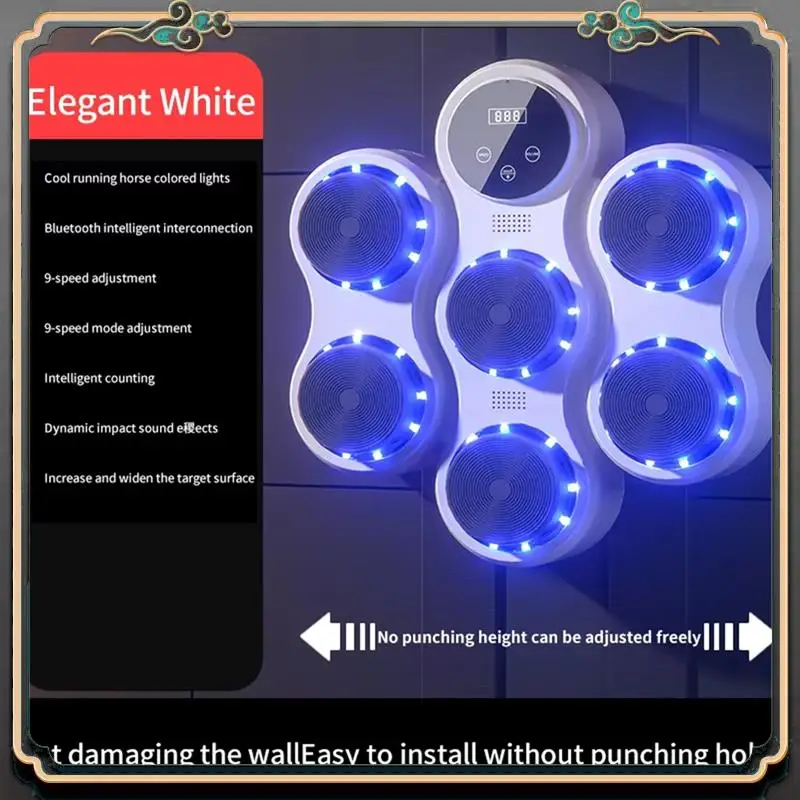 

Premium Bluetooth Music Boxing Machine Muay Thai Training Sandbag Sports Fitness Reaction Practice Boxing Training Equipment