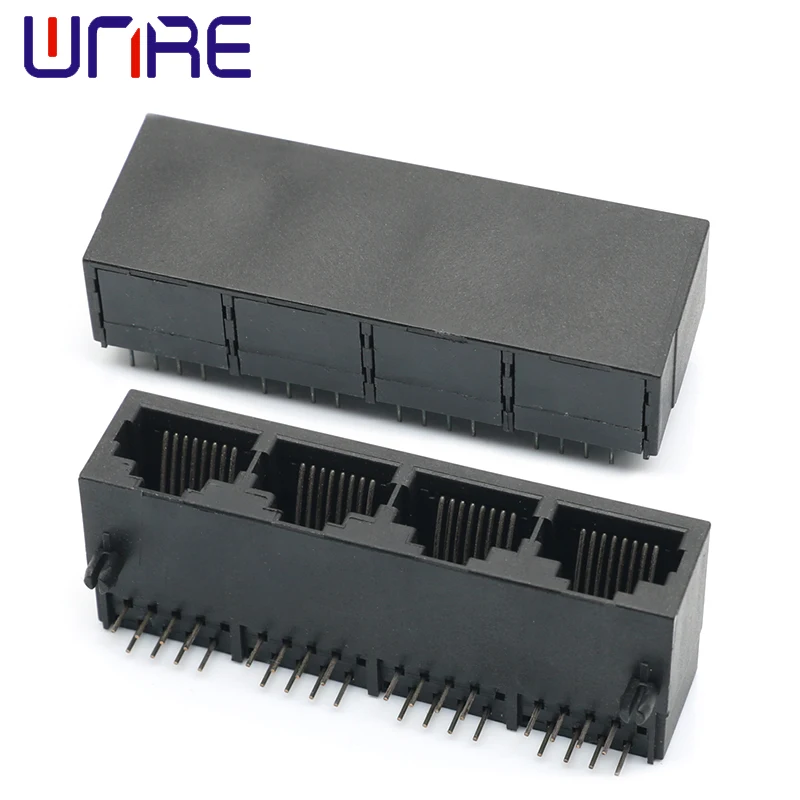 Alle Plastic 5 Stuks RJ45-59-1X4 Netwerk Socket Connector Interface Module Connector Zonder Licht Kristal Hoofd Socket