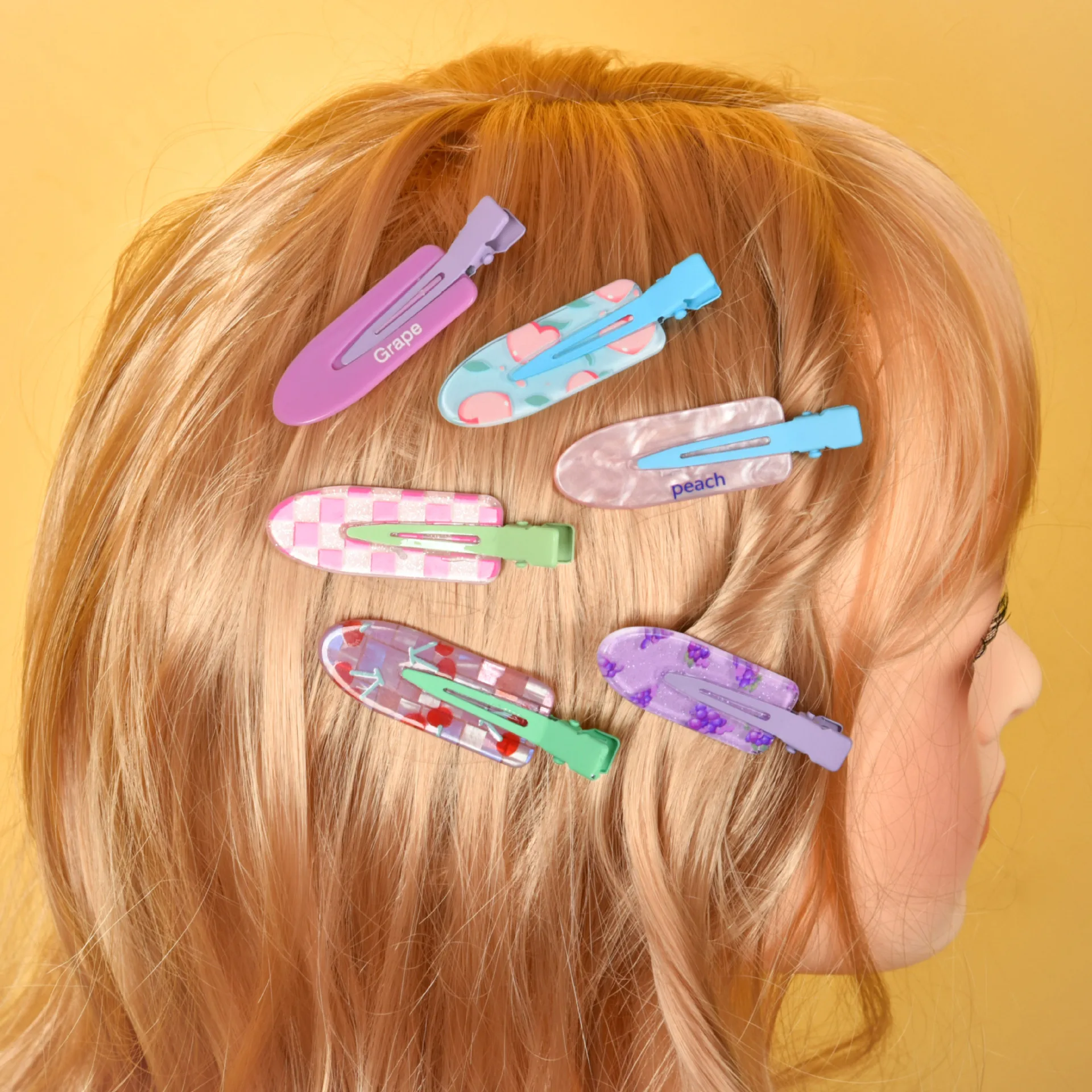 

New 2pcs Colorful Seamless Hair Clips Duckbill Clip Side Clip Hairpins Hair Styling Tool Headwear for Women Hair Accessories