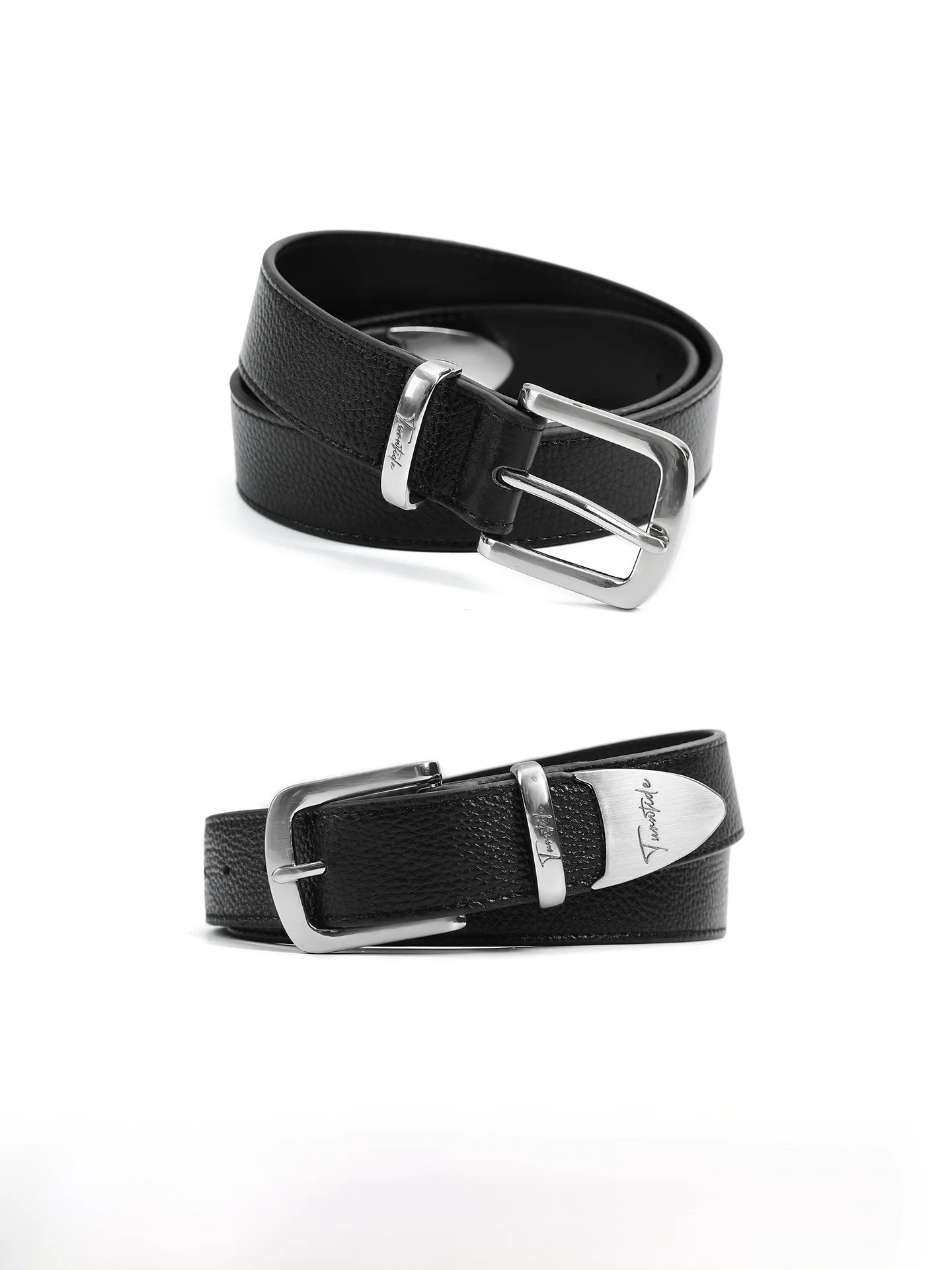 turn-tide-zinc-alloy-metal-decorated-top-layer-litchi-cowhide-belt-small-calf-top-layer-leather-belt-fashionable-unisex-belt