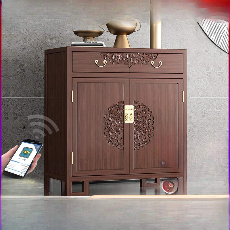 intelligent shake meter, household living room storage safe, all steel anti-theft old elm cabinet, 1.1 meters high