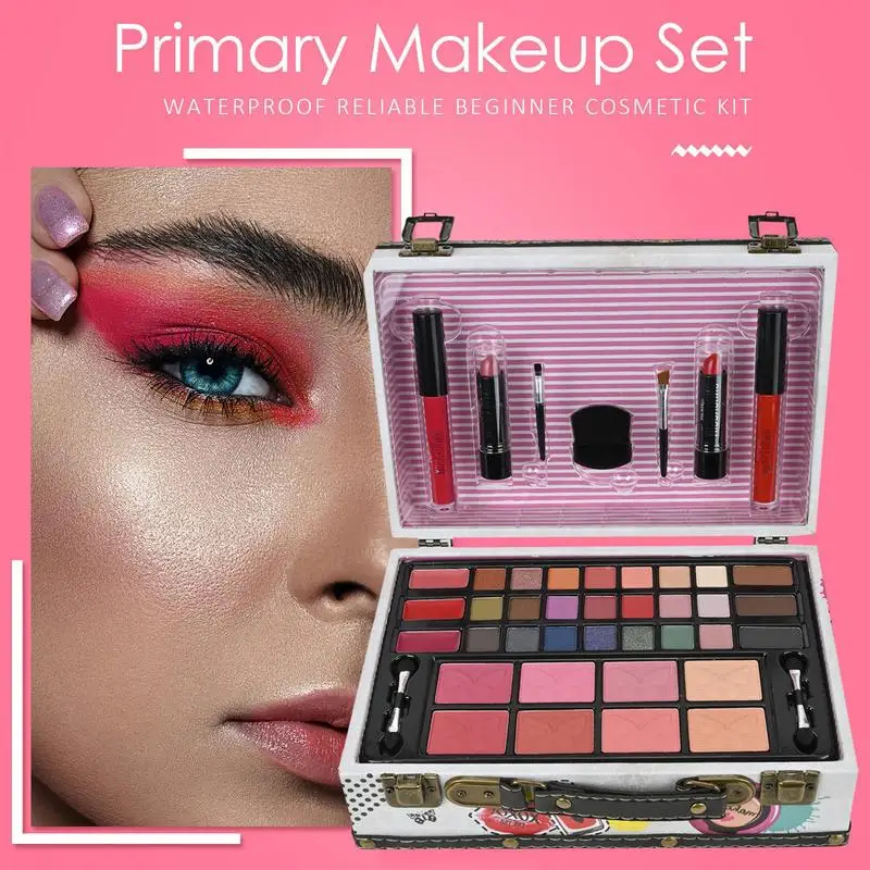 Make-Up Kits Voor Tieners Meisjes Langdurige Volledige Make-Up Kit Cosmetica Set Voor Beginners Vrouwen Make-Up Palet Vakantie Verjaardag