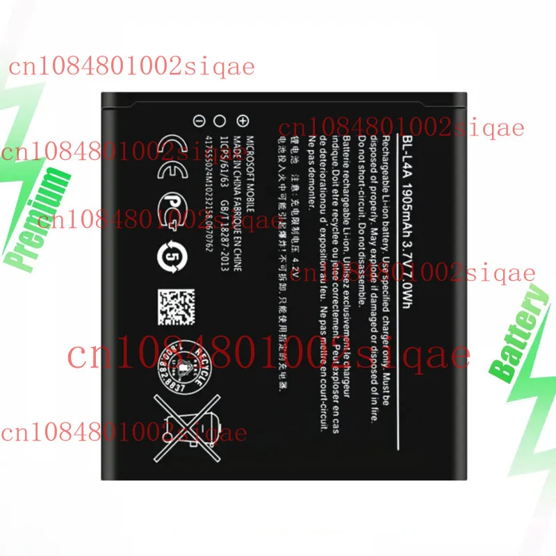 

Для Nokia Microsoft Lumia 535 RM-1090 RM-1089 Сменный аккумулятор BL-L4A