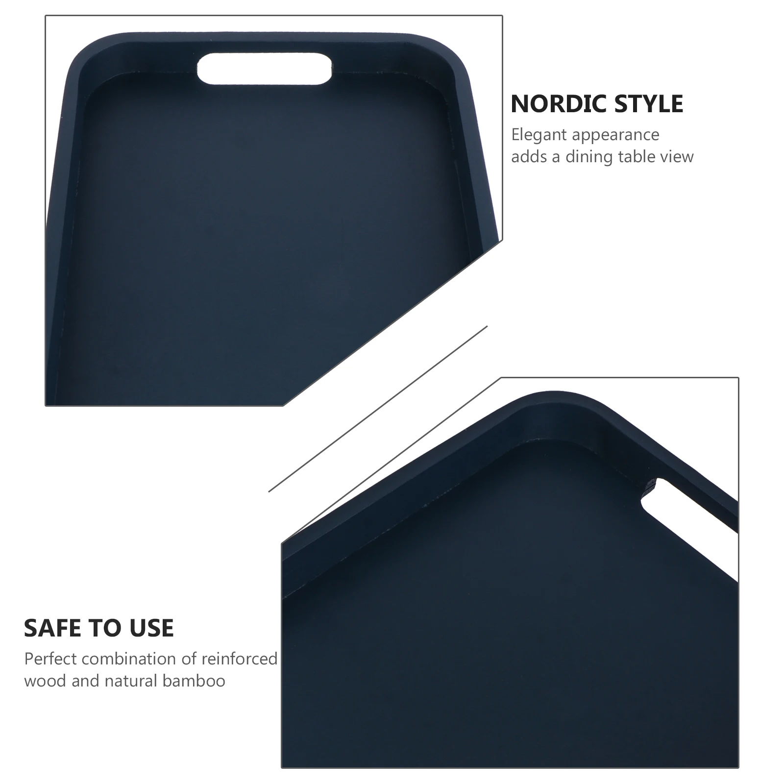 

1pc Bamboo Wood For Snack Cake Snack Plates Bread Service Coffee Shop Tray Home Food Tray Coffee Shop Use Serving Plate