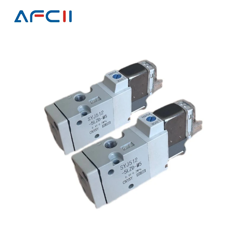 

SYJ512-5LOU-M5 SYJ512-5G-M5 SYJ5120-5LZD-M5 SMC Type 2-Position 3-Way Solenoid Valve Pneumatic Control Valve with M5 Thread SYJ