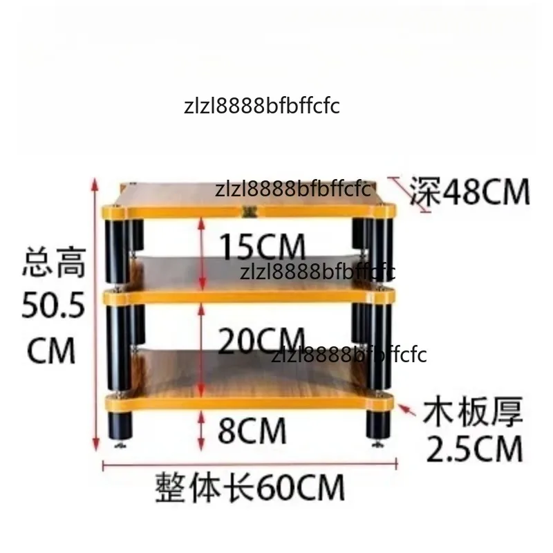 Suitable for solid wood audio speaker rack, amplifier cabinet, projector shock absorber bracket
