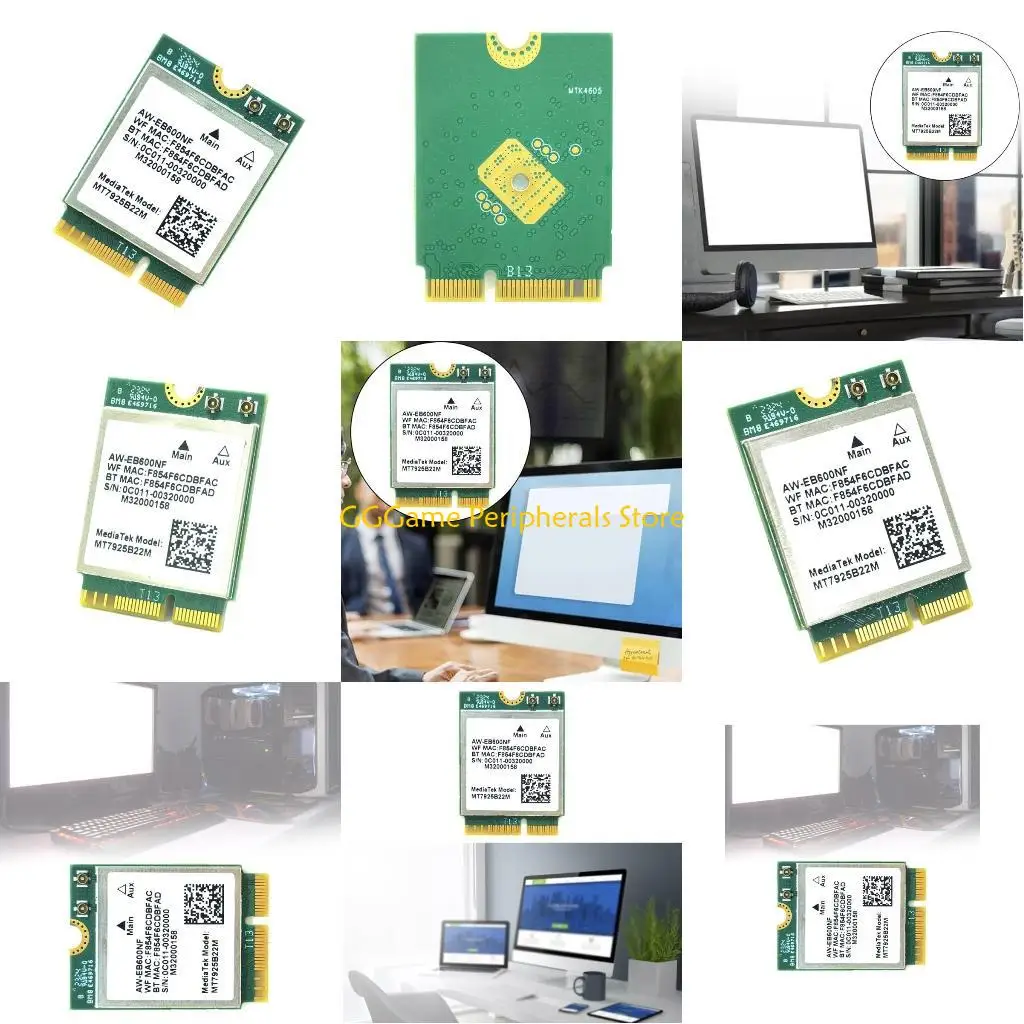 

U55B MT7925 WiFi 7-карта 2,4/5/6 ГГц M.2 NGFF WiFi-адаптер с BT5.3 5400 Мбит/с