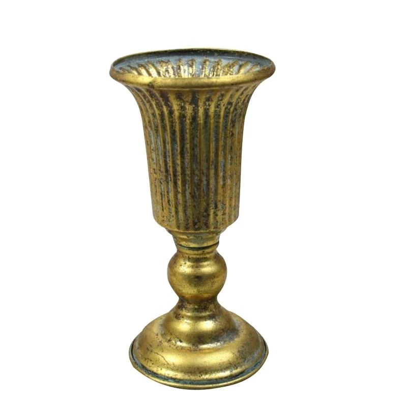 Wedding Reception Vases Urn Mini Petal Shaped Pedestal Vase for Anniversary Gift