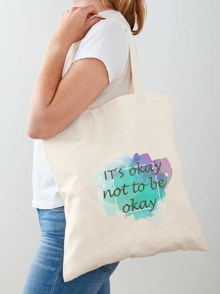 

IT'S OKAY NOT TO BE OKAY Korean Drama Tote Bag Shopper bag tote bag canvas custom canvas free delivery bags