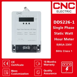 CNC Single Phase Static Watt Hour Meter 230V 50Hz Max 60A Class 1 AC active energy High Quality