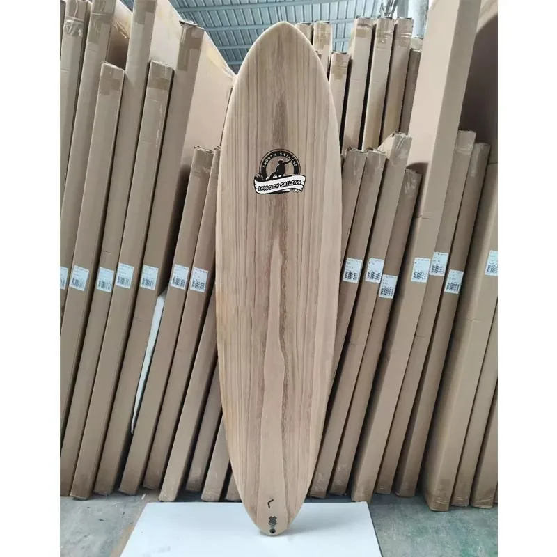 

Premium Quality Full Wood Surfboard Customized Wooden Veneer Surfboards Epoxy Top Quality EPS White Cane Wooden Surfboards