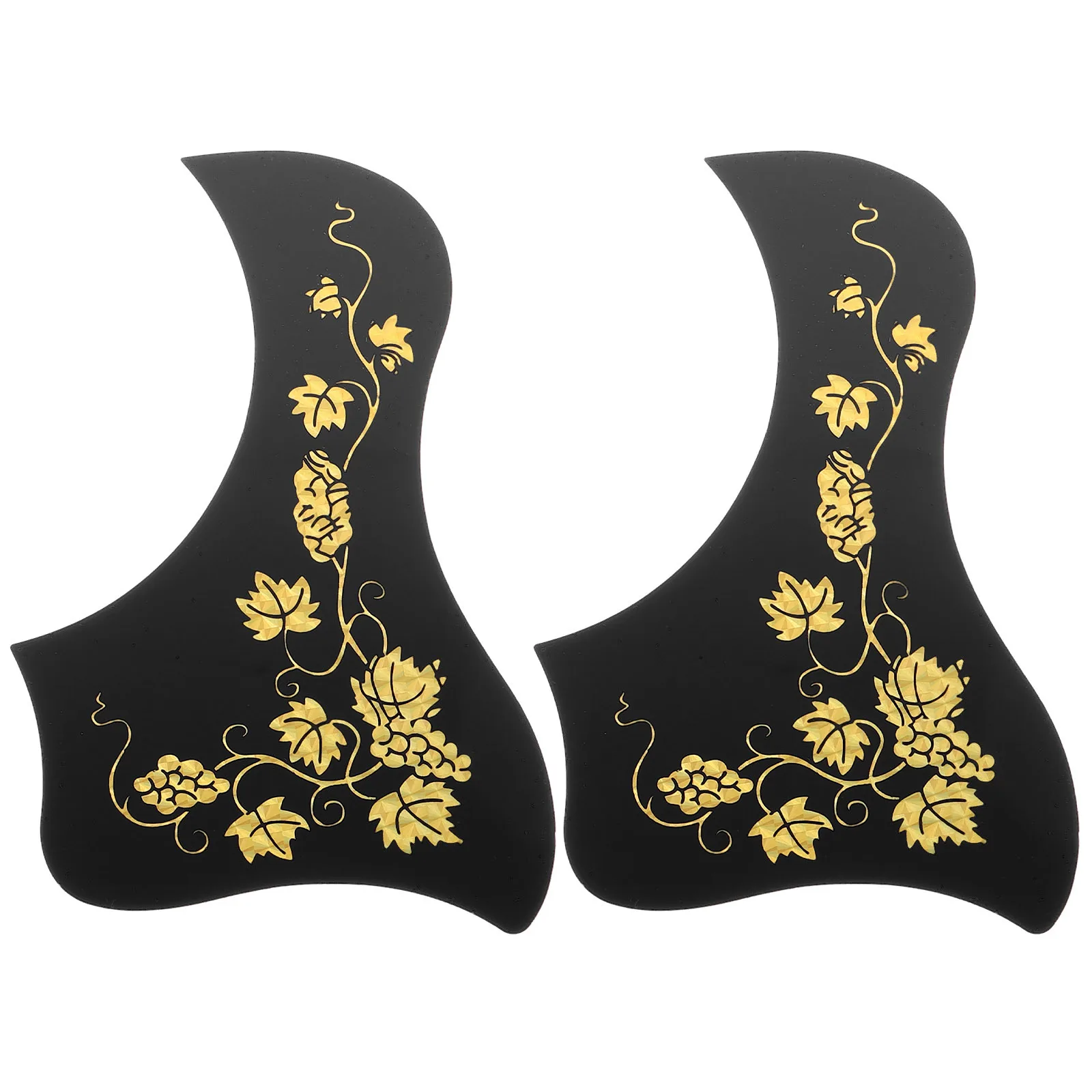 

2pcs Pvc Guitar Pickguard Plates Anti-Scratch Protection For Electric Acoustic Lightweight Decorative Parts Protector Sticker