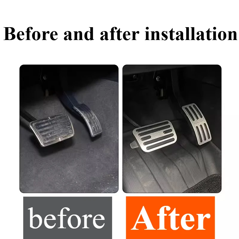 Immagine 4: Per coperture pedali in alluminio BYD Shark 6 – Kit di aggiornamento prestazioni antiscivolo con design personalizzato per pedali acceleratore e freno
