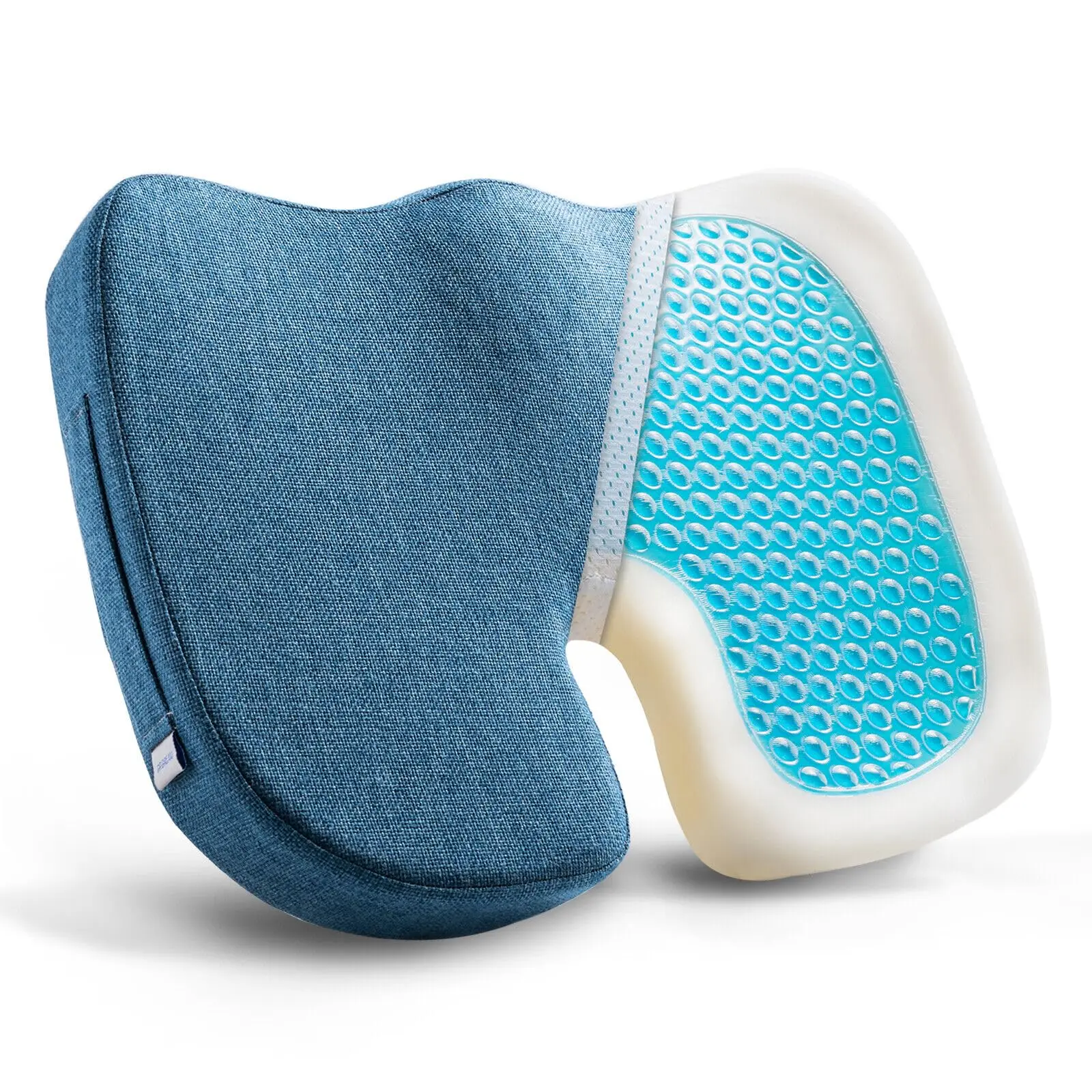 

Cooling Gel Memory Foam Seat Cushion For Prolonged Sitting, Relief For Lower Back, Coccyx And Tailbone Discomfort, Office Car