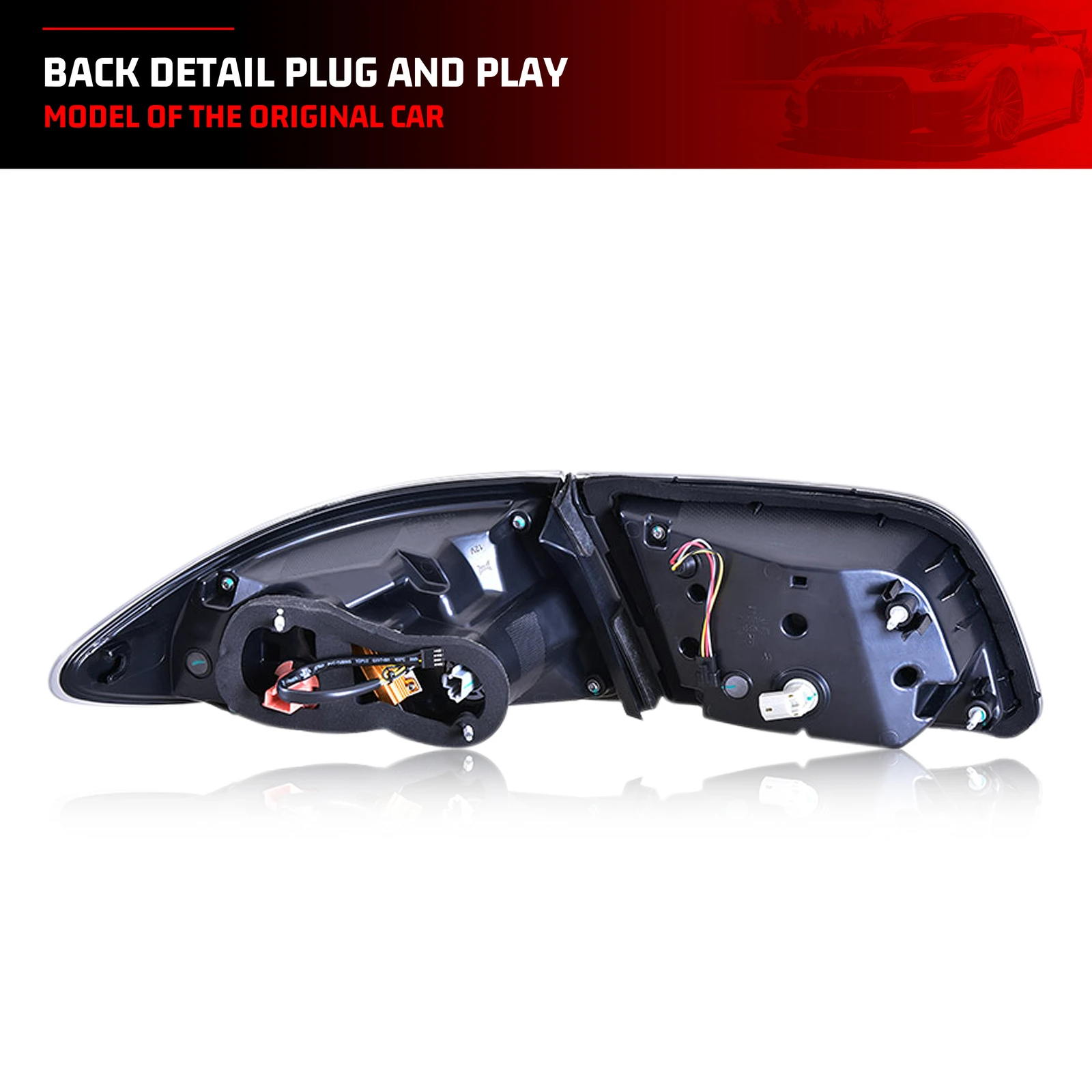 Luci posteriori a LED per Mazda 6 2002-2008 Berlina Berlina Animazione dinamica Lampeggiante sequenziale Nero Gruppo lampade posteriori