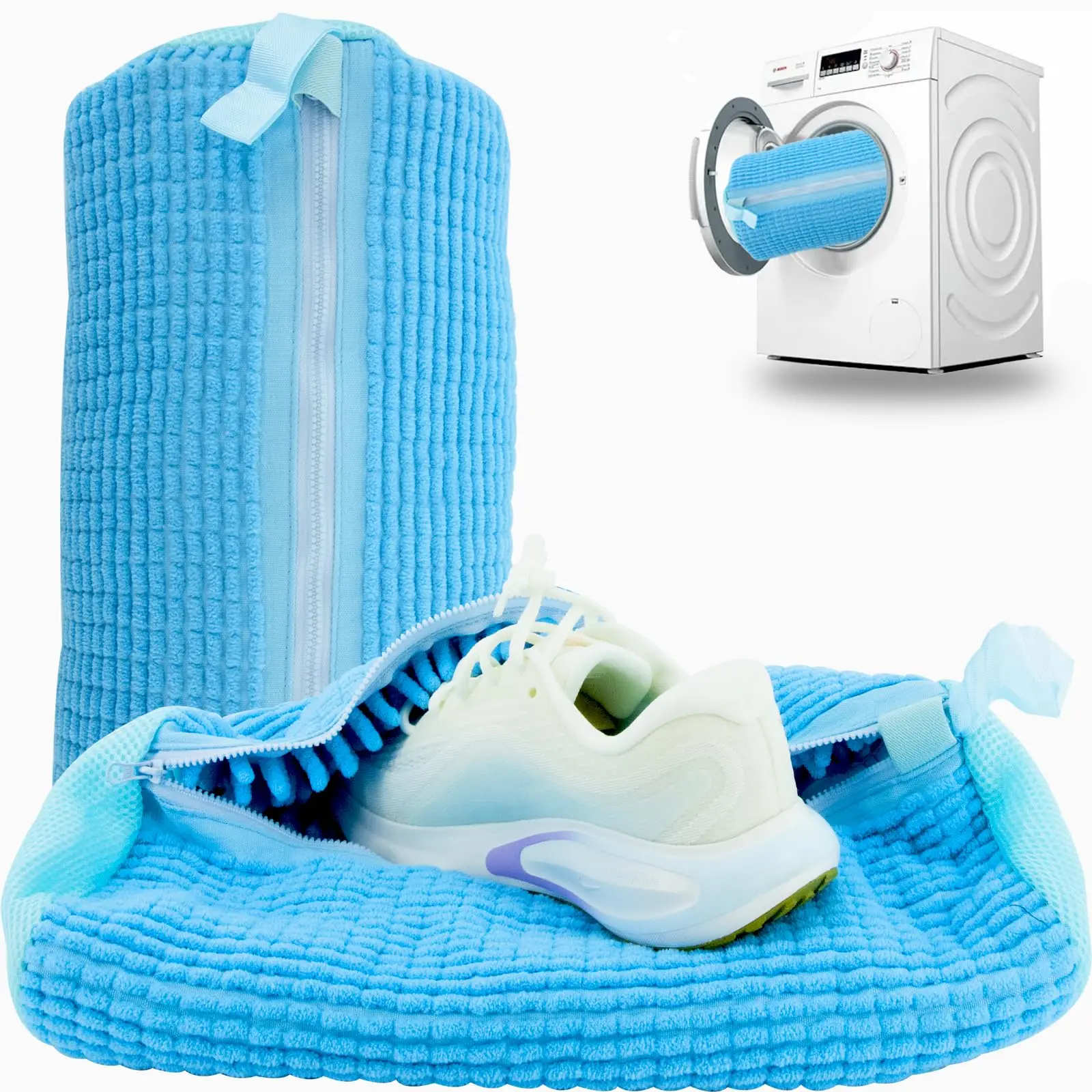 1/2/3PCS Reusable Shoes Cleaning Laundry Bags 360° Deep Wash Shoe Washing Bag For Sneakers Tennis Casual Shoes Slippers