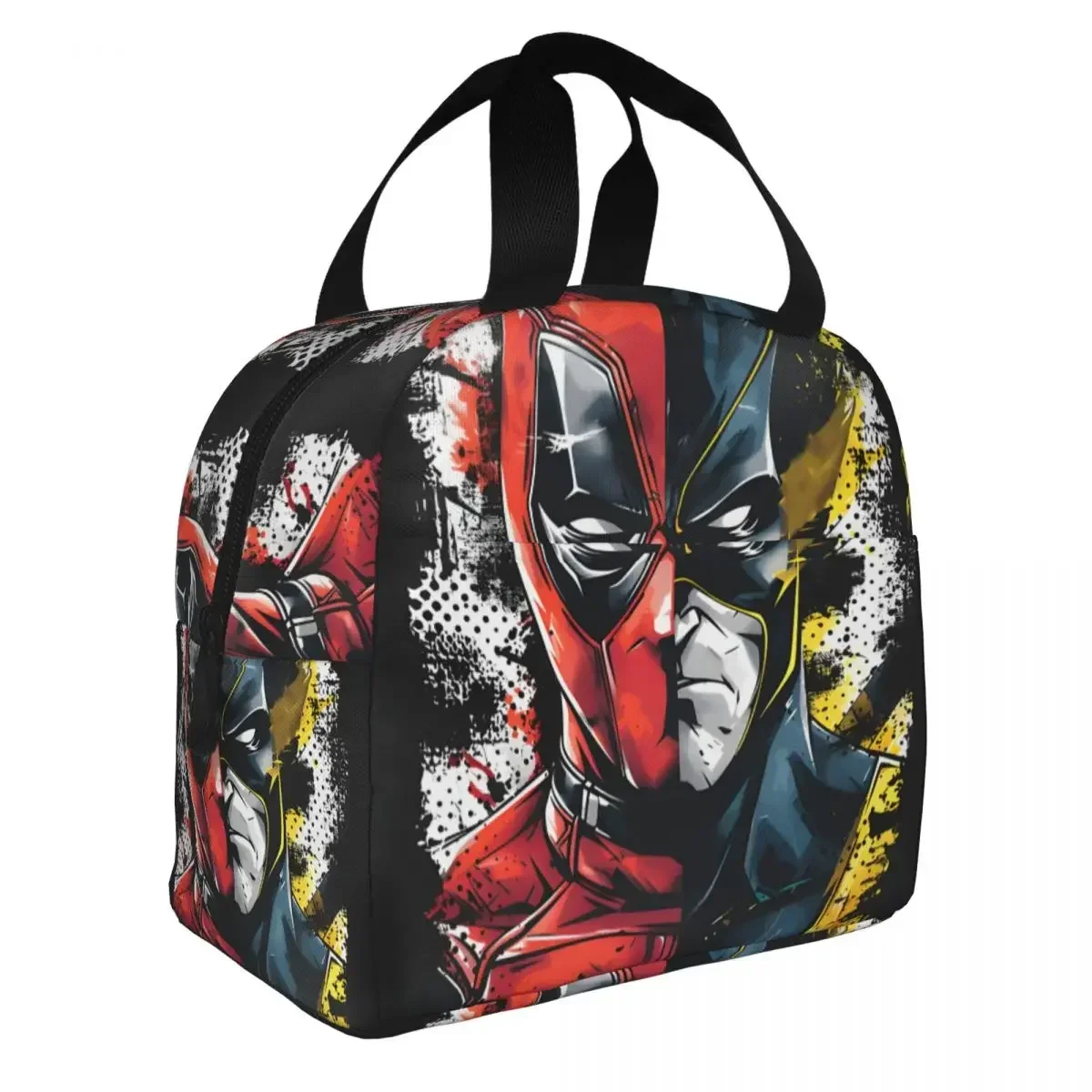 Travel The Mutant Team Zipper Closure New Design Deadpool & Wolverine Film Lunch Food Box For  Lunch Container