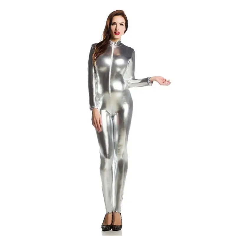 بدلة سوبرزنتاي سوداء جديدة مثيرة مفتوحة من الأمام، زي تنكري للهالوين، فستان غلوي، ملابس مسرحية عرقية للنساء #3