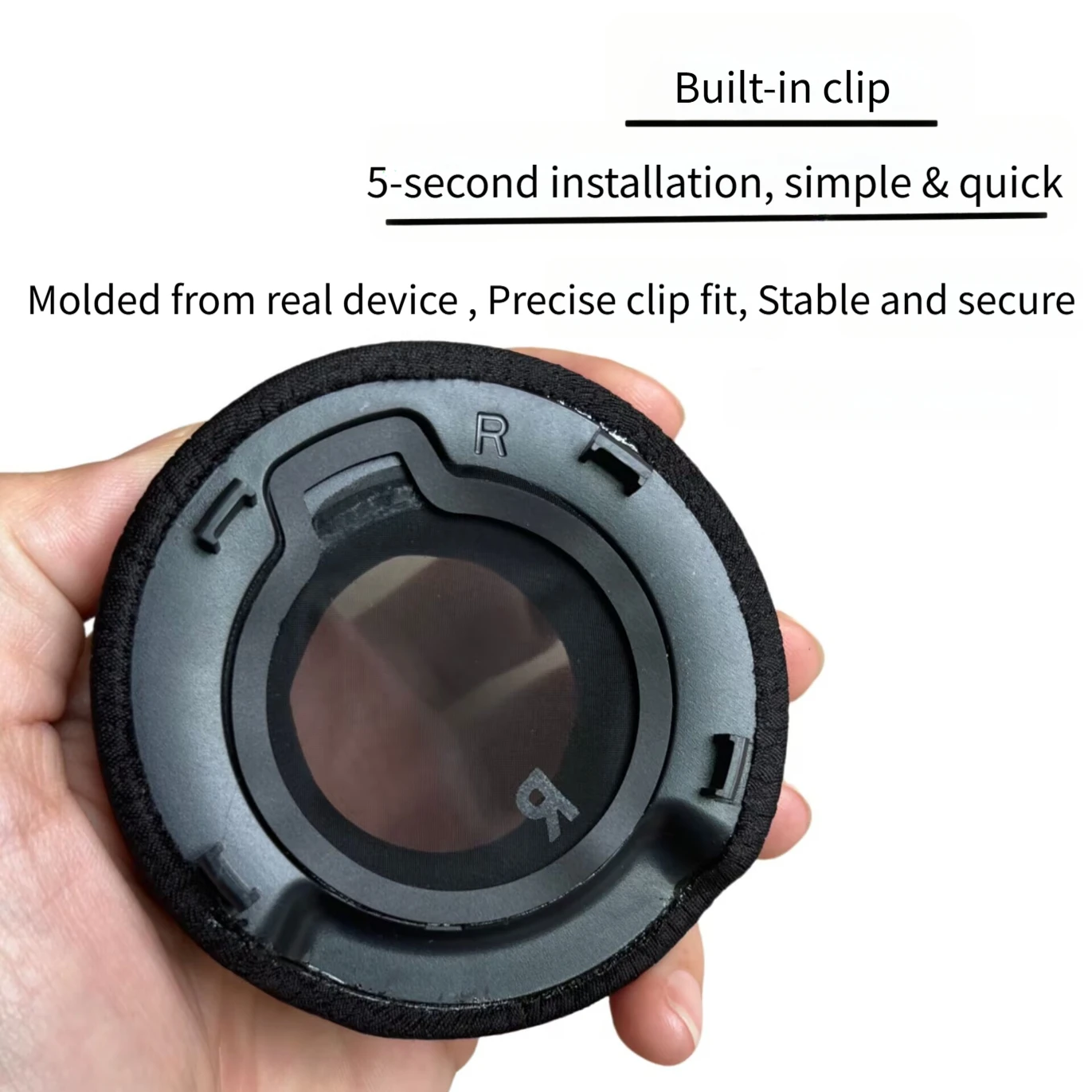Black Replacement Ear Cushions 2PCS for JBL CLUB 700 CLUB 700BT Headphones Mesh Fabric and Memory Foam Combination