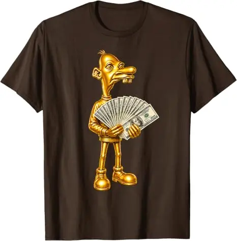 Rich Neegy Brainrot Meme Tuff Flexing Ironisches Gen Alpha Gen Z T-Shirt Y2k Grafik Weiches Baumwoll-T-Shirt Humor Streetwear Kleidung – Detail 6