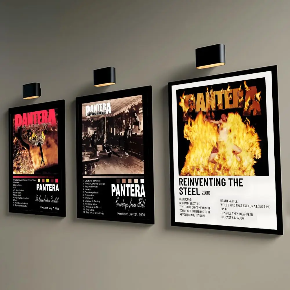 Band Music Album P-Pantera Poster Decorative Wall Art Stickers Mural Photo Print for Home Living Room Hallway Decor view 4