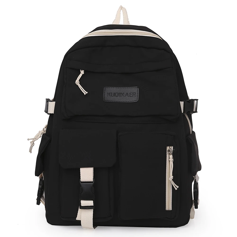 Backpacks Large Capacity Canvas School Rucksack Preppy Style Students Casual Schoolbag Korean Contrast Color Travel Knapsack