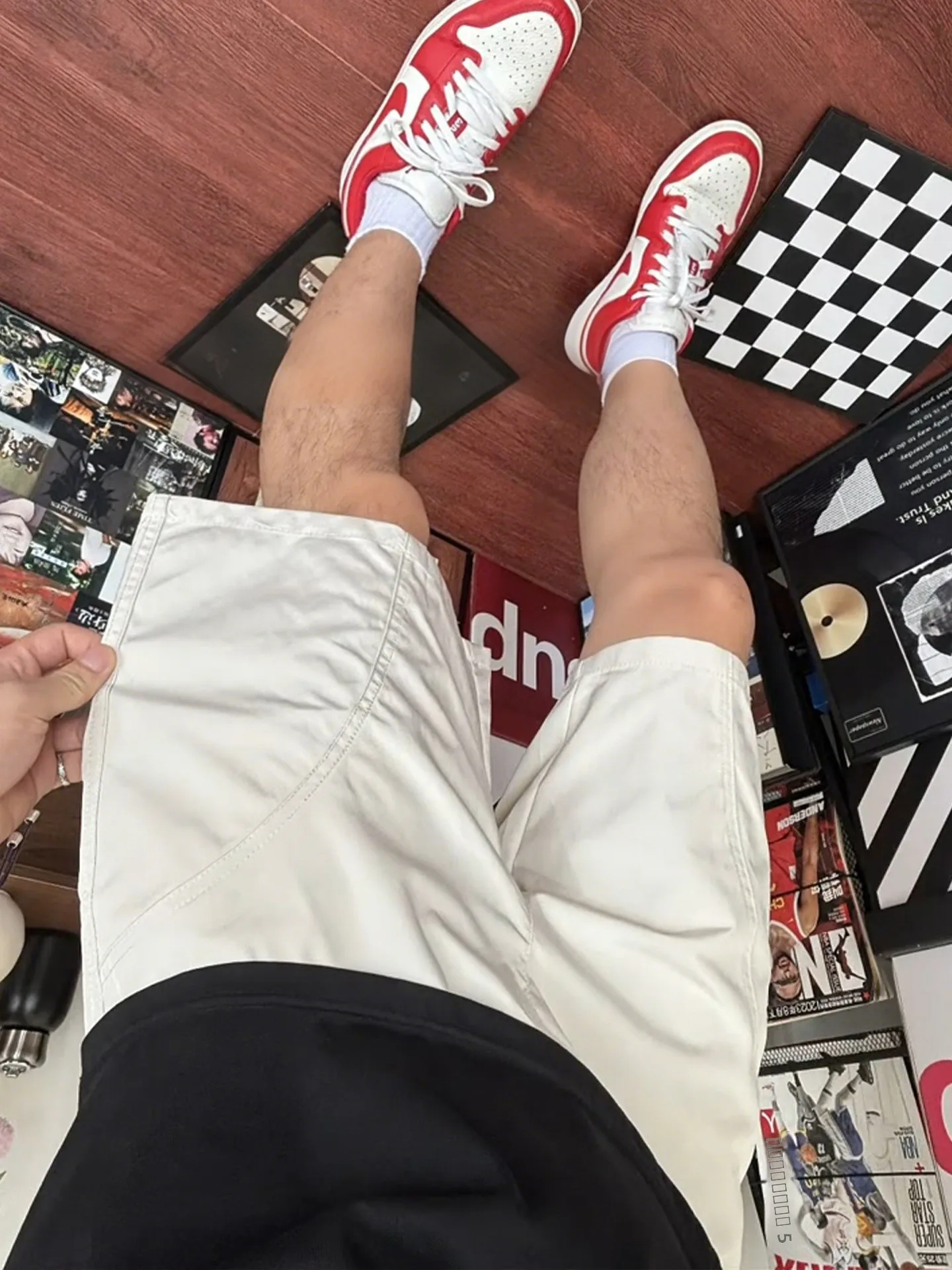 

Mibao Men's Spor Side-Cut Nylon orts Ice Silk Qui-Dry Four-Five Split Mid-Pants Summer Baskeall American Sle Fitn