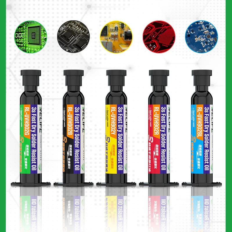 

3S fast Curable UV Photosensitive Solder Mask Ink Prevent Corrosive Arcing BGA PCB SMD Circuit Board Repair Welding Paint Oil