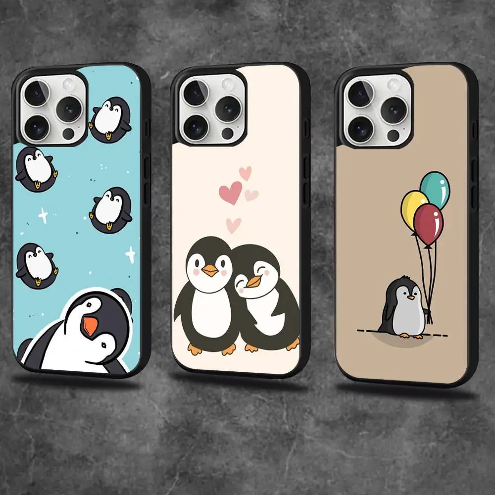 

Penguin Kawaii Cute Cartoon Phone Case For iPhone 16,15,14,13,12,11,Pro,Max,Plus,Mini,SE4,E Magnetic Magsafe Wireless Charging