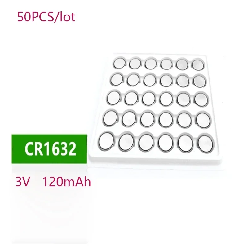 25-50pc/lot Original 100% CR1632 Button Cell Battery For Watch Car Remote Key cr 1632 ECR1632 GPCR1632 3v Lithium Battery