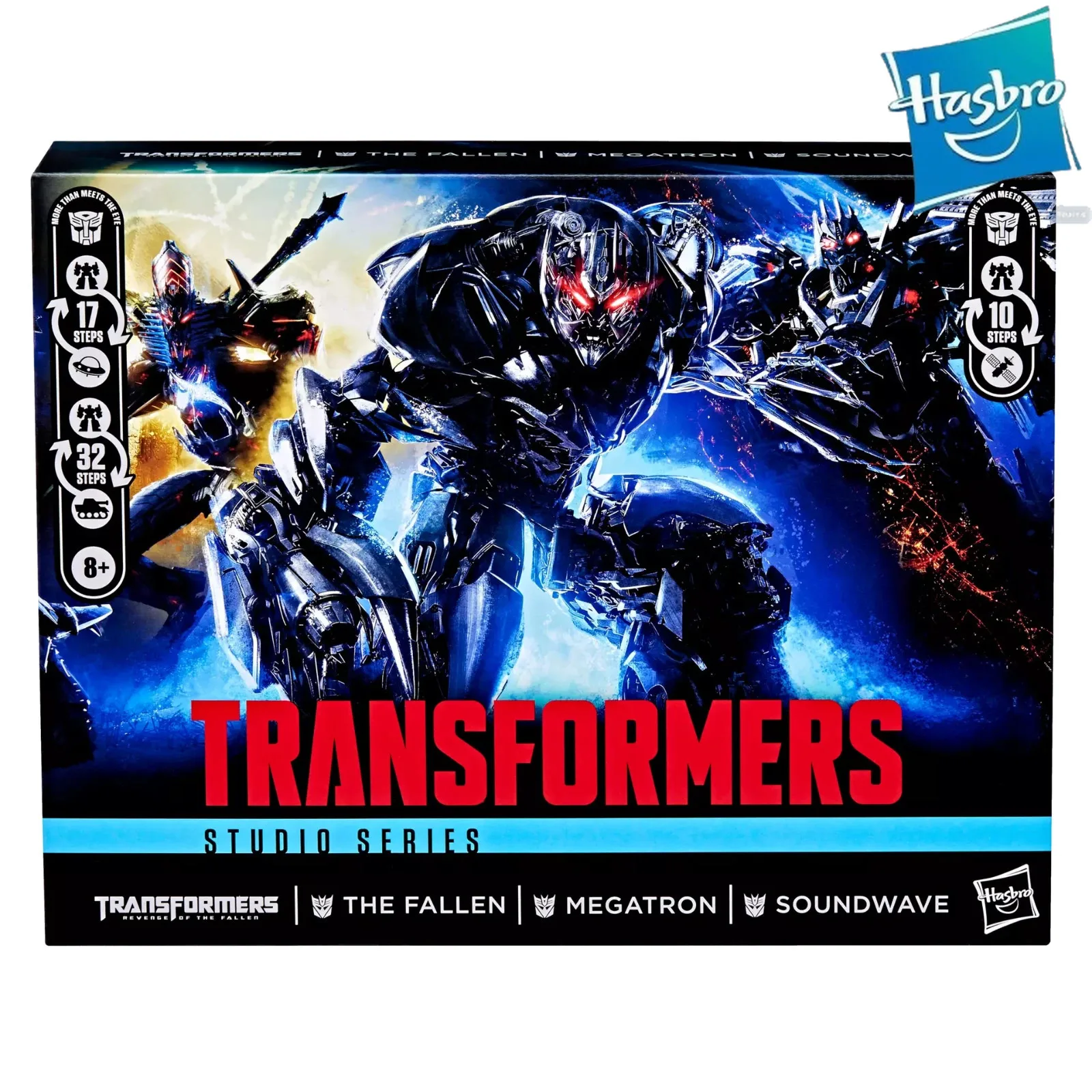

В наличии: Набор из 3 фигурок Transformers Studio Series Revenge of Fallen Megatron Soundwave, коллекционная модель, игрушка для хобби
