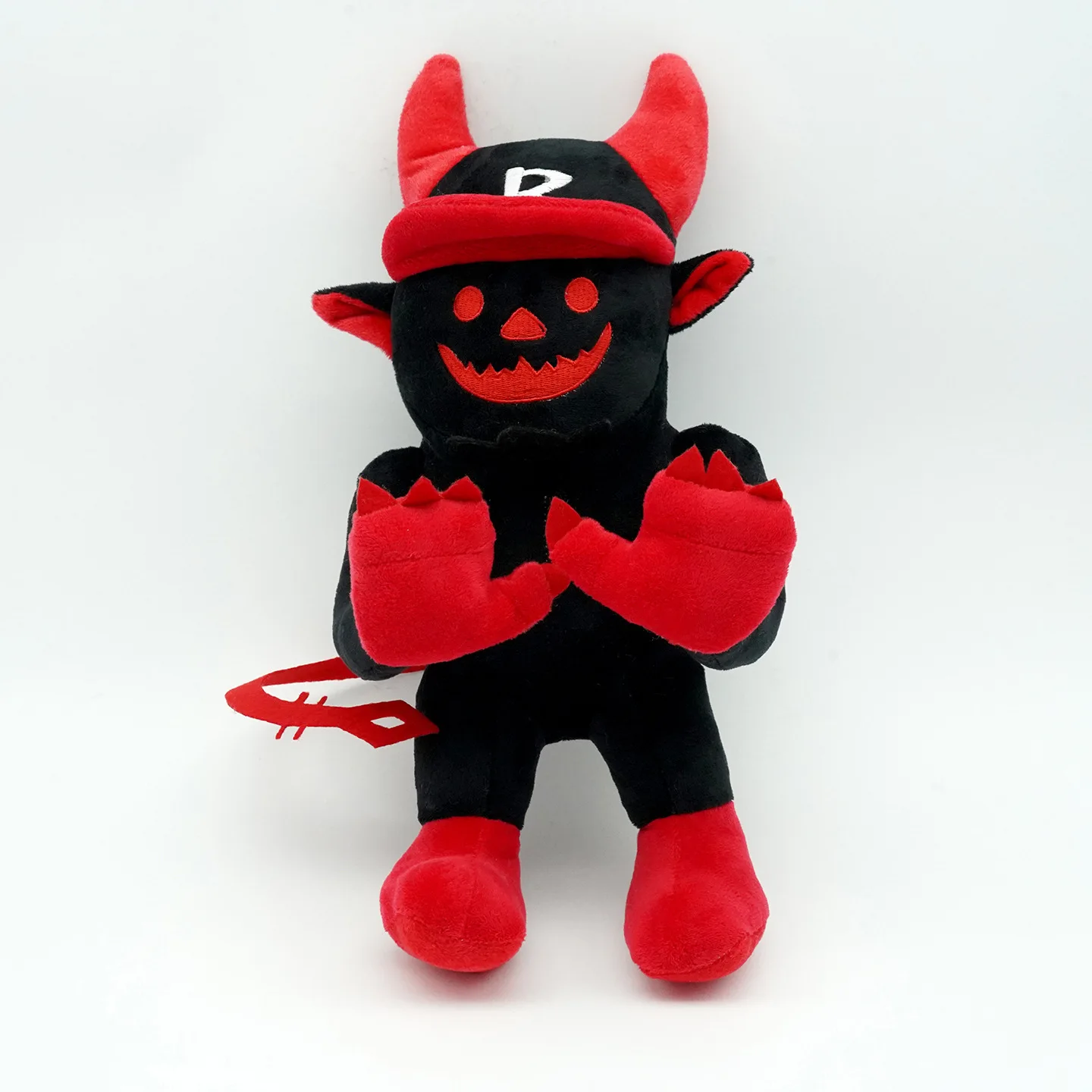 

Forsaken Guest 666 Roblox Plush Toy Black Red Horned Soft Stuffed Game Character Doll Collectible Gift For Kids Roblox Fans