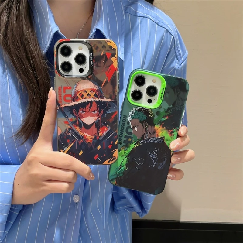 Anime One Piece Hat Luffy Dragon Ball Vegeta Goku Naruto Case for IPhone 11 12 13 14 15 Pro Max Plus Phone Cover Shell Toy Gift