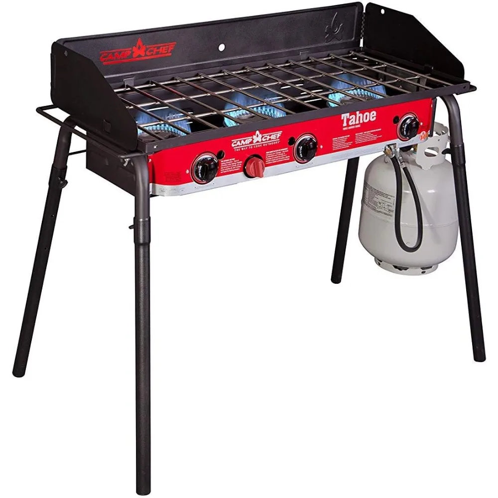 Tahoe 16-3-Burner Gas Stove - Perfect for Big Outdoor Cooking Jobs - 30,000 BTU Burners - 608 Sq In Cooking Space