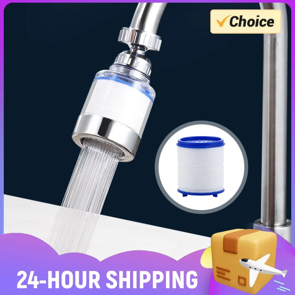 Faucet Water Clean Filter Purifier 360 Degree Rotating Splash Faucet Adapter Anti-splash for Household Kitchen Bathroom