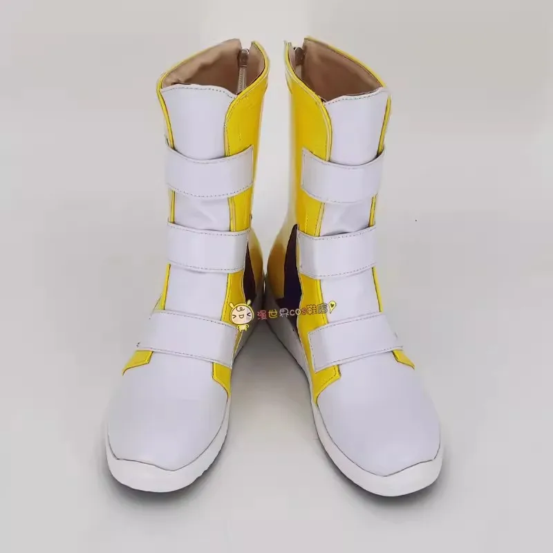 Zapatos de Cosplay de Anime SK8 the Infinity Chinen Miya, zapatillas, botas amarillas, zapatos de utilería para disfraz de Halloween
