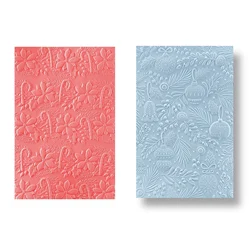 Joyful Candy Canes 3D Embossing Folder Christmas Adorning the Tree Background Pattern Templates Stencil For DIY Scrapbooking