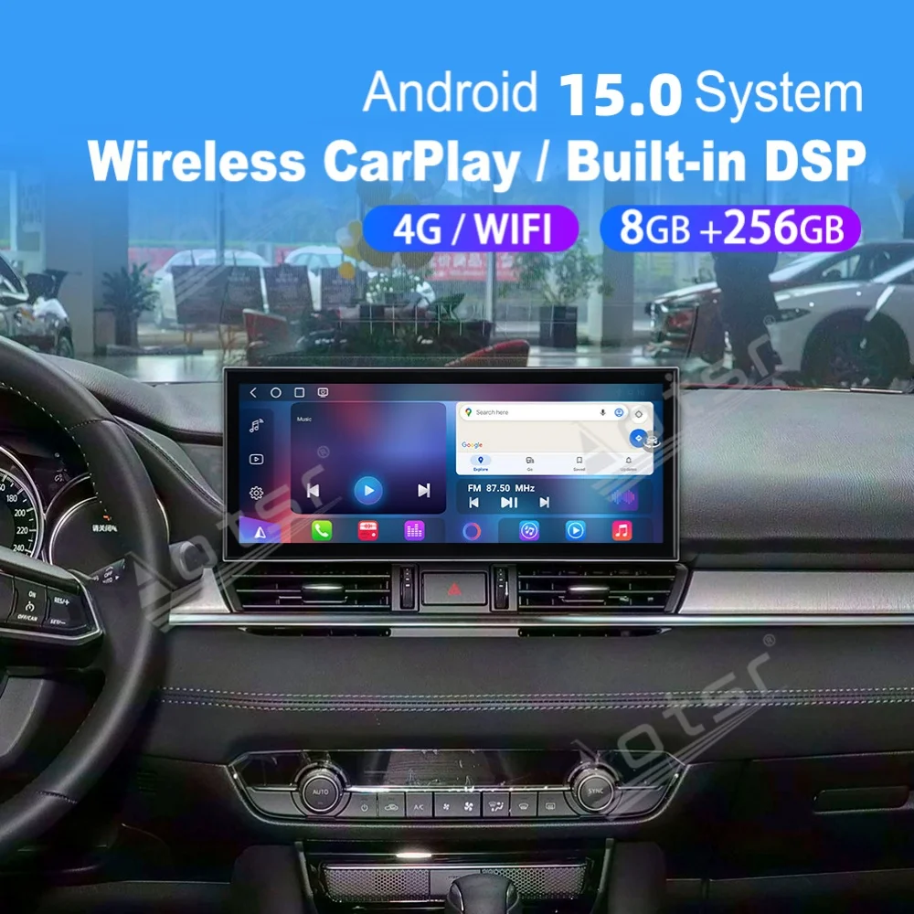 15.8” Android 15 Qualcomm Carplay Car Radio For Mazda 6 2020 2021 2022 Car Autoradio Multimedia Player GPS Navigat Head Unit
