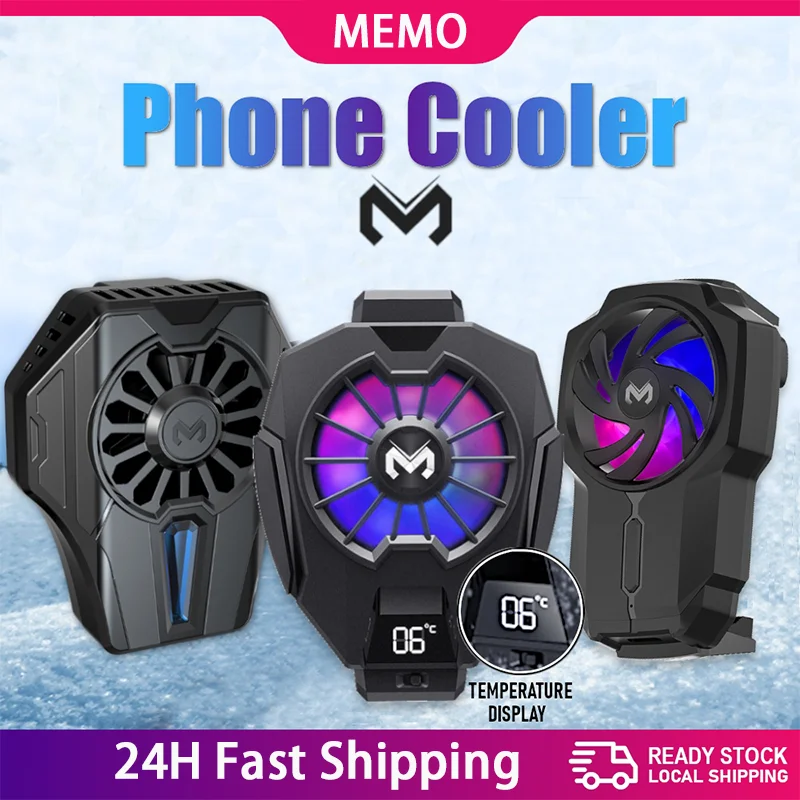 

MEMO Mobile Phone Cooler DL05 DL06 FL05 Cooling Fan Radiator For PUBG Gaming Cooler System Smartphones Tablets Cool Heat Sink