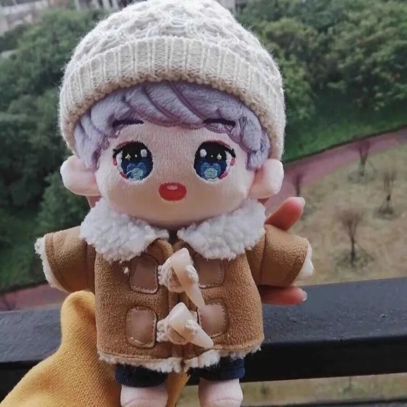 20CM Star EXO Doll Baby Clothing Knitted hat Boots sweater shirt Casual pants overcoat hat Doll Clothes Accessories toys Gift