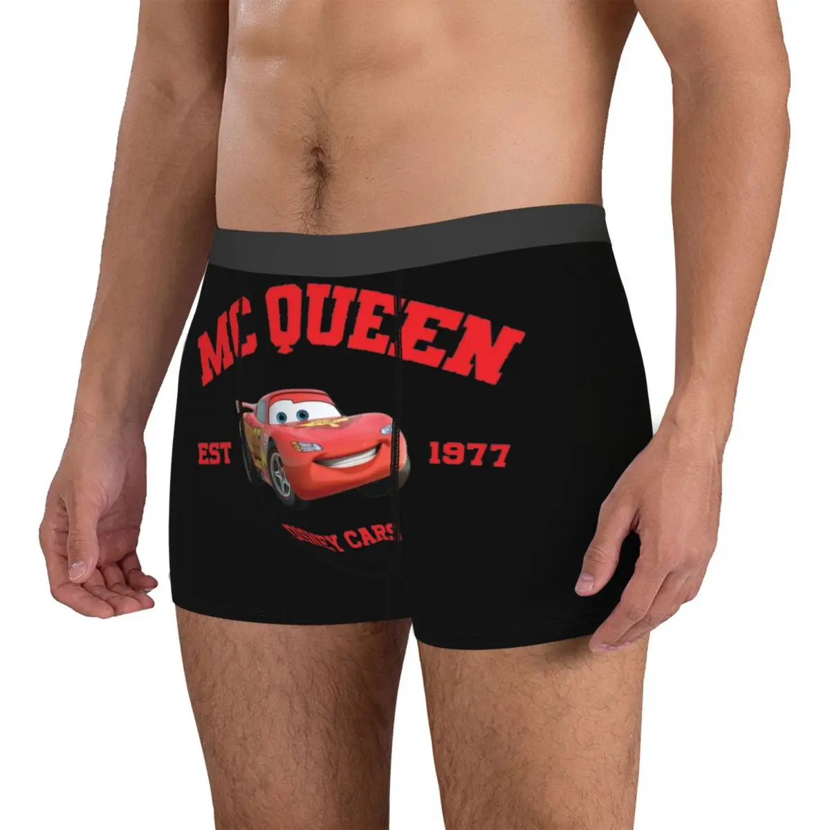 Lightning Mcqueen Est 1977 Cars Man Underwear Boxer Briefs Shorts Panties Humor Soft Underpants for Male