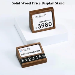 56x47mm Wood Mini Table Menu Holder Display Stand Price Label Ticket Holder Tags Acrylic Sign Holder