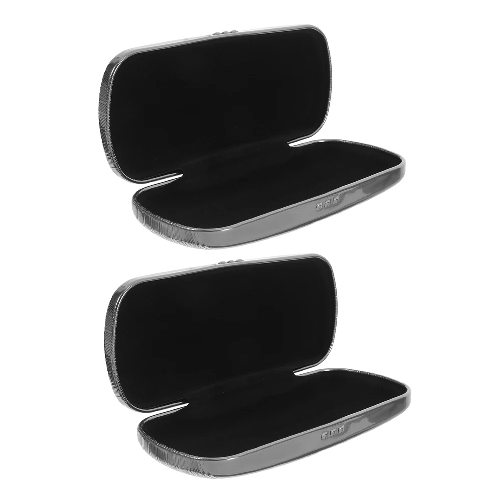 

2pcs High-End Aluminum Sunglasses Case Handmade Eyeglass Box Durable Lightweight Travel Glasses Holder Portable Hard Metal Eye