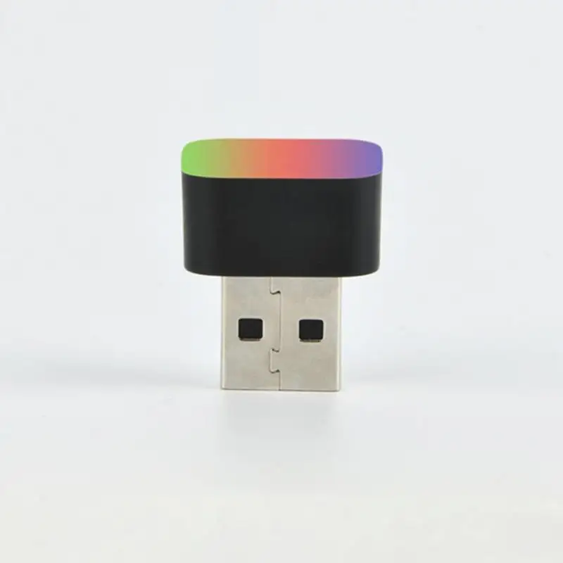 미니 USB LED 야간 조명, 독서등, 비상 조명, 자동차 인테리어 네온 장식 램프, 범용 PC 휴대용 플러그, Pla