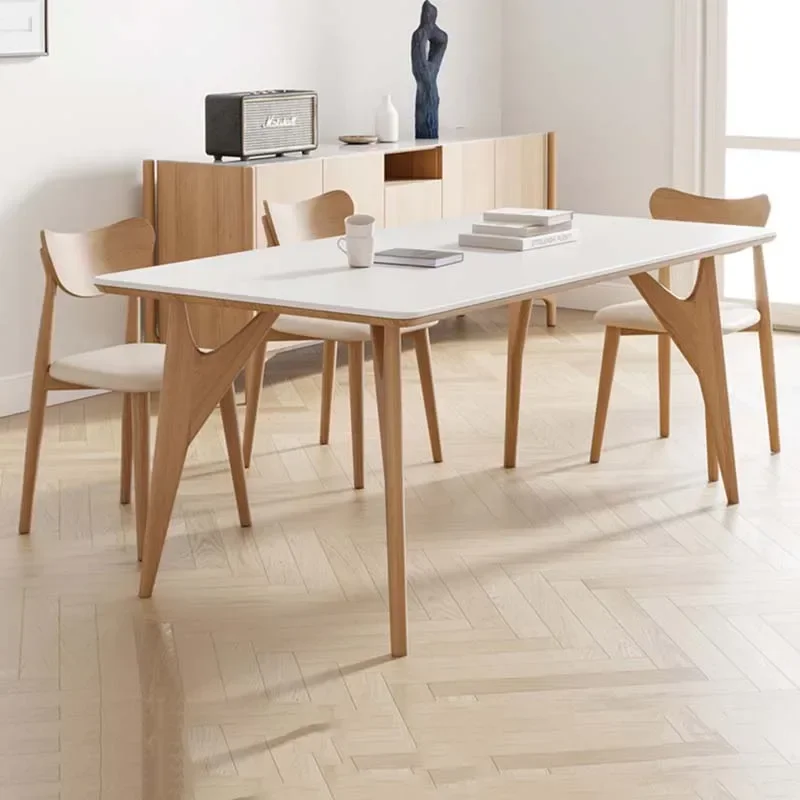 

-Для современных деревянных столов, стульев, современный водонепроницаемый прямоугольный роскошный обеденный стол, дизайн кухни, маджонг, Muebles, модная мебель