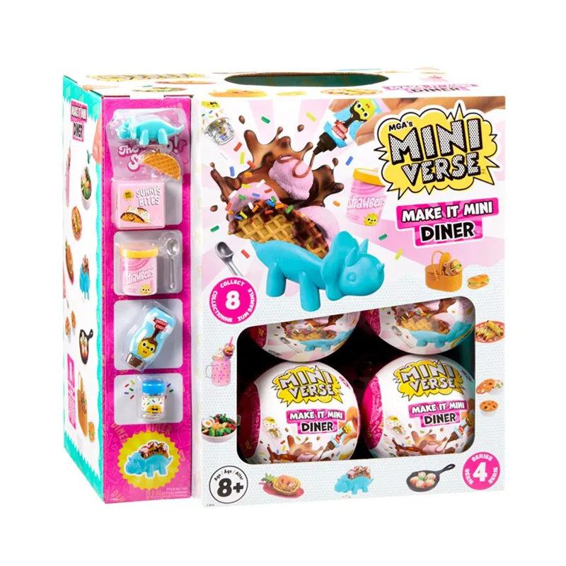 

MGA Handheld Universe Workshop 2025 Food Ball Complete Set of Trendy Play Blind Box Mini Collection DIY Handmade Toys