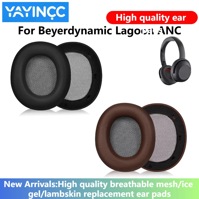 

YAYINCC Replacement Protein Leather memory foam Ear Pads Cushion Cover Earpads For Beyerdynamic Lagoon ANC Headset
