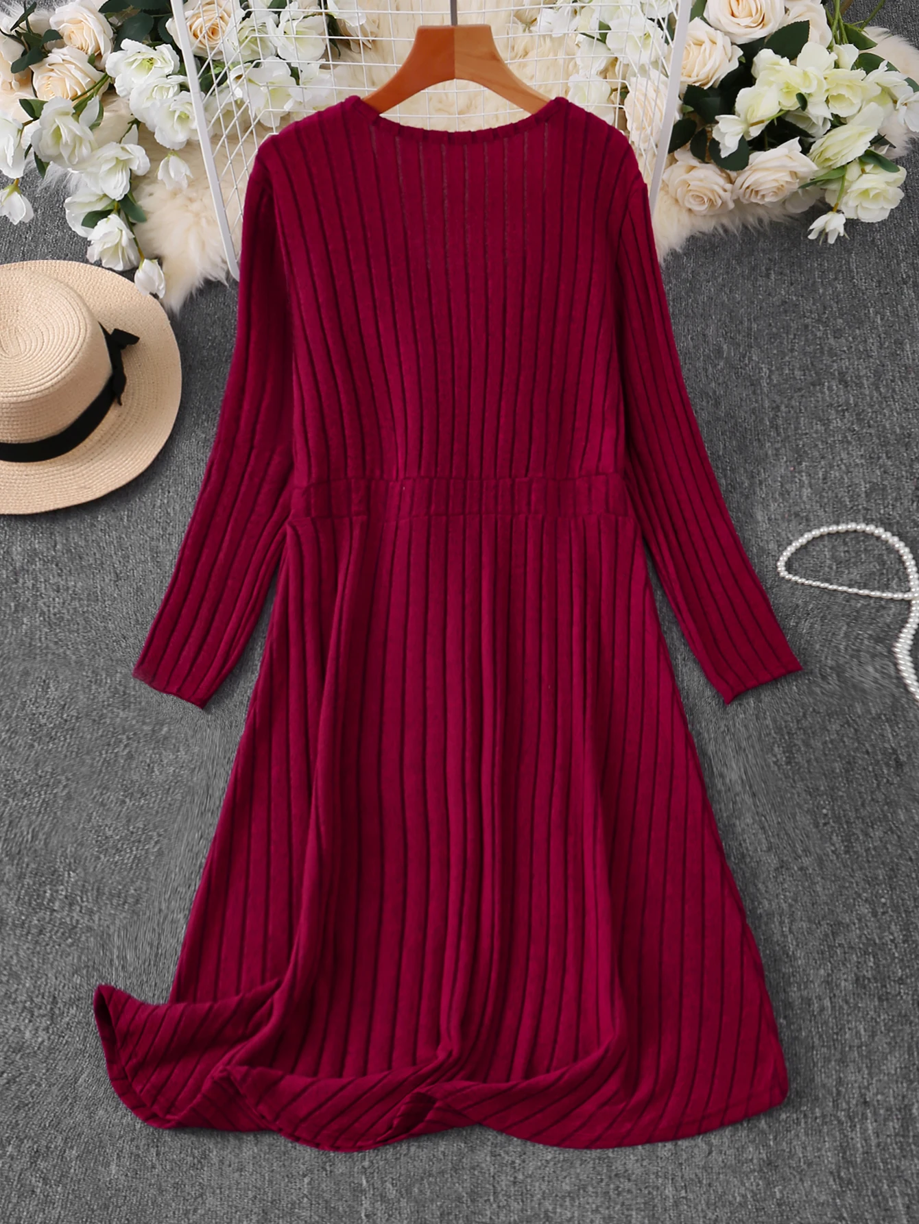 Thumbnail 2 - #81 Ranked Ribbed Knit Dress Picks in 2026