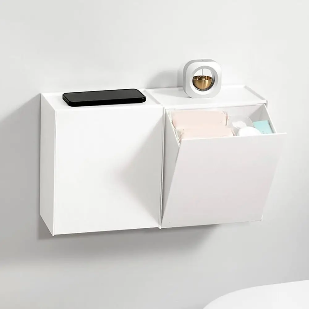 

Plastic Square Storage Box Dustproof Removable Sanitary Napkin Storage Box Wall-Mounted Waterproof Paper Towel Dispenser